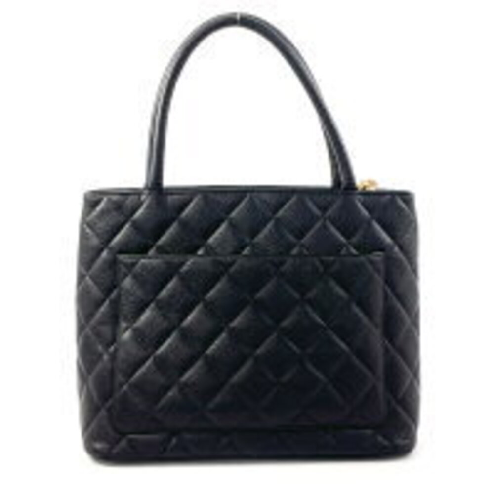 CHANEL Matelasse Tote Bag Matte Caviar Leather Black - Picture 3 of 5